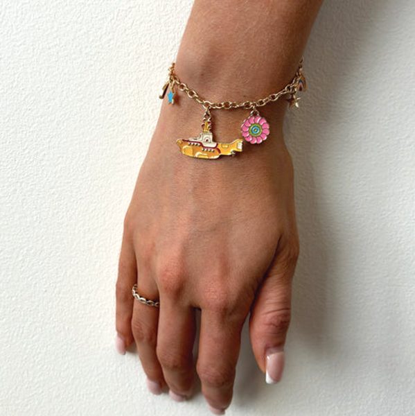 BRACELET A BRELOQUES YELLOW SUBMARINE DE THE BEATLES BIJOUX 42