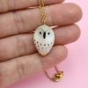 COLLIER PENDENTIF OWL CHOUETTE GRUNI CERAMICA BIJOUX 4