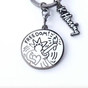 FREEDOM PORTE-CLÉS KEITH HARING - PINTRILL KEYCHAIN