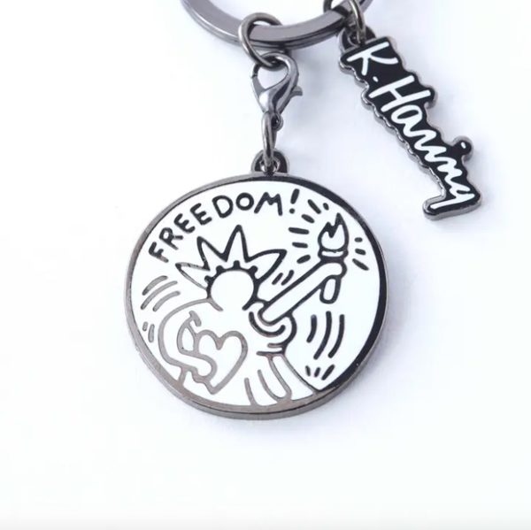 FREEDOM PORTE-CLÉS KEITH HARING - PINTRILL KEYCHAIN