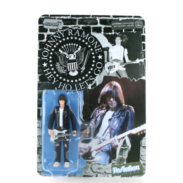 JOHNNY RAMONE WHITE SHIRT REACTION FIGURES - SUPER7