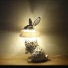 LAMPE LAPIN AVEC COLLERETTE HAOSHI 55