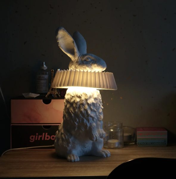 LAMPE LAPIN AVEC COLLERETTE - HAOSHI