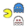 PAC-MAN WHITE GHOST SET 3 PINS - PINTRILL PIN