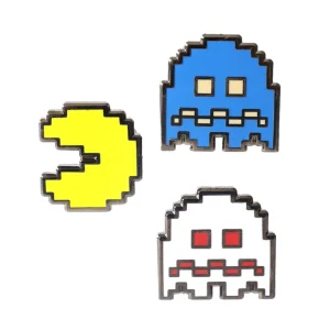 PAC-MAN WHITE GHOST SET 3 PINS - PINTRILL PIN