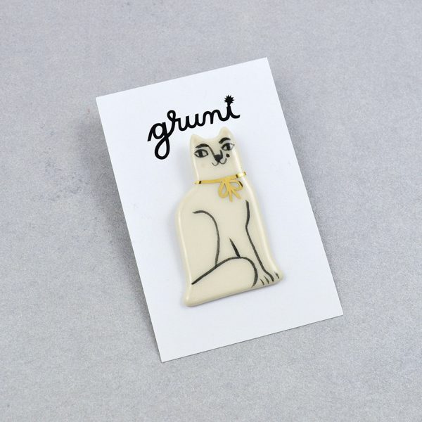 PINS CHAT CAT GRUNI CERAMICA BIJOUX 2