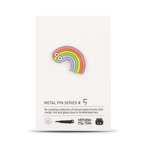 PIN'S ÉMAILLÉ EN METAL FLYING RAIBOW - STUDIO ARHOJ