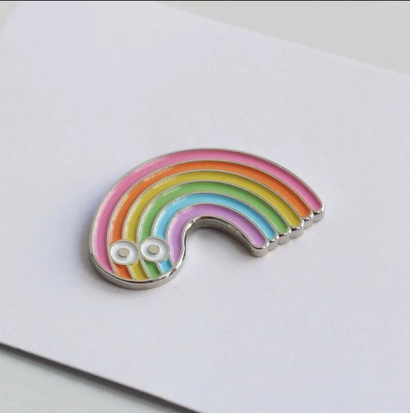 PINS EMAILLE EN METAL RAINBOW ARC EN CIEL STUDIO ARHOJ 50