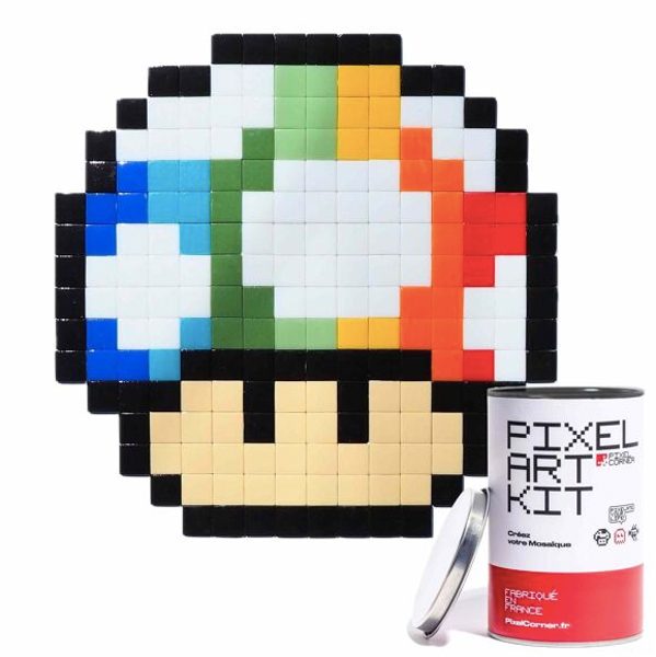 PIXEL ART KIT "RAINBOW SHROOM" - PIXEL CORNER