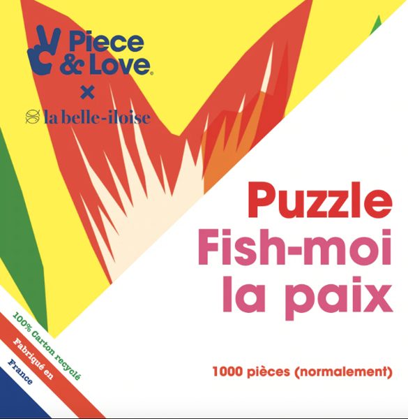 PUZZLE 1000 PIÈCES FISH-MOI LA PAIX - PIECE & LOVE x LA BELLE-ILOISE