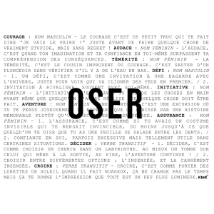 PUZZLE DE 500 PIÈCES "OSER" - KLAK