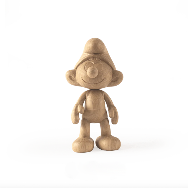 SCHTROUMPFS EN BOIS OFFICIAL LICENSED PRODUCT BOYHOOD SMURFS PEYO DECORATION FIGURINE 17 5