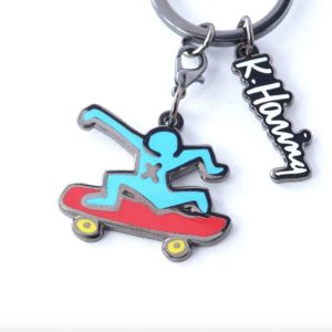 SKATEBOARDER PORTE-CLÉS KEITH HARING - PINTRILL KEYCHAIN