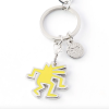 YELLOW DANCING DOG PORTE-CLÉS KEITH HARING - PINTRILL KEYCHAIN