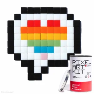 PIXEL ART KIT "LOVE MESSAGE" RAINBOW - PIXEL CORNER