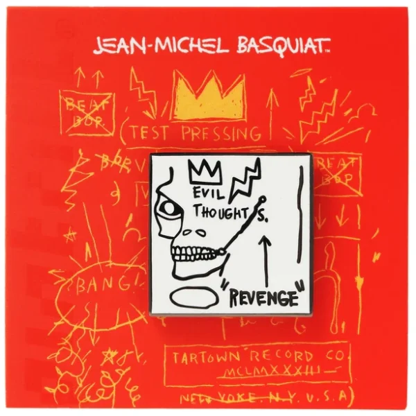 REVENGE EVIL THOUGHTS PINS JEAN-MICHEL BASQUIAT - PINTRILL PIN