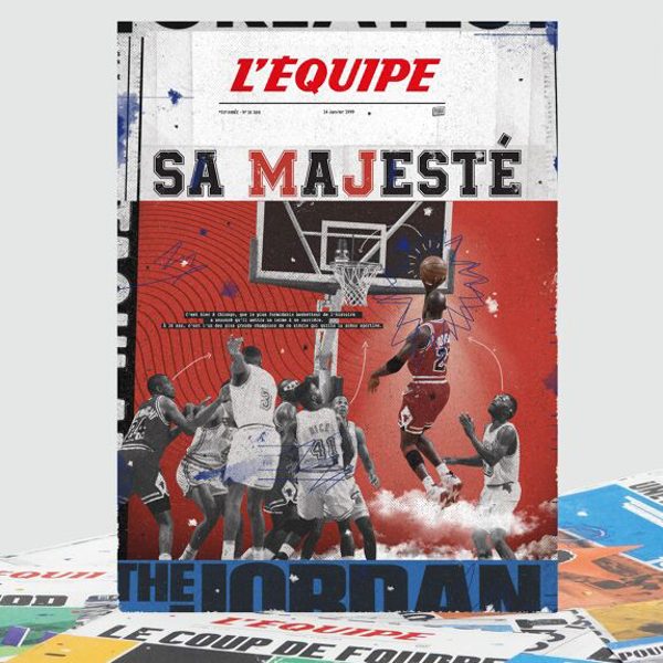 LEQUIPE AFFICHE DIGIGRAPHIE JORDAN PLAKAT BASKETBALL SPORT