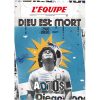 L'ÉQUIPE - AFFICHE DIGIGRAPHIE MARADONA - PLAKAT