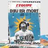 L'ÉQUIPE - AFFICHE DIGIGRAPHIE MARADONA - PLAKAT