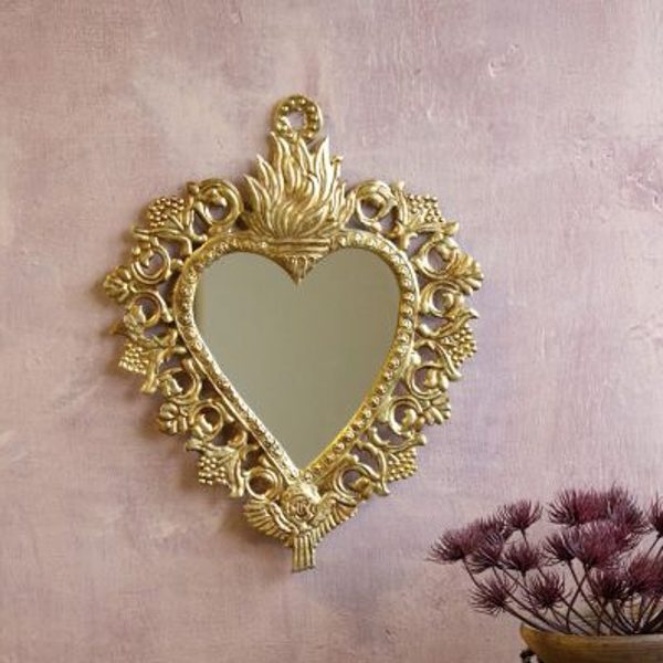 MIROIR EX-VOTO "FLAME HEART" - NAW20256