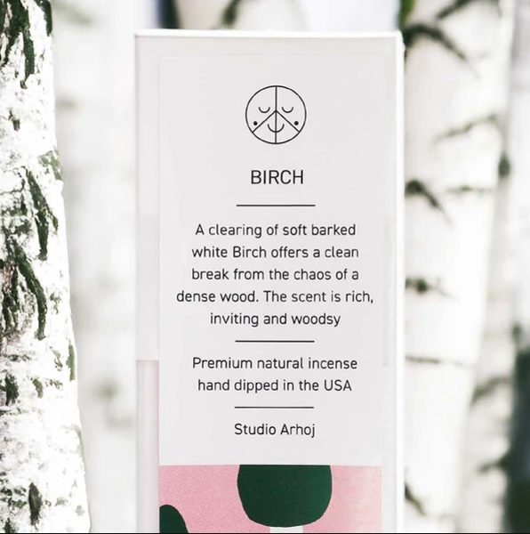 BATONS D'ENCENS "BIRCH" - STUDIO ARHOJ