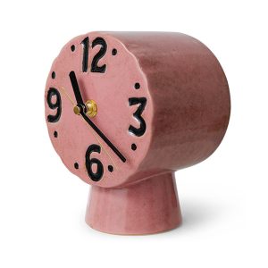 HORLOGE RETRO CERAMIC PINK - HK LIVING