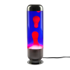 LAMPE LAVA CAPSULE VIOLET/ROUGE ET ALUMINIUM