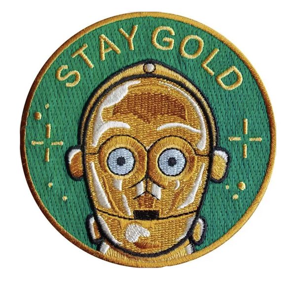 PATCH "STAY GOLD " C-3PO - LA BARBUDA