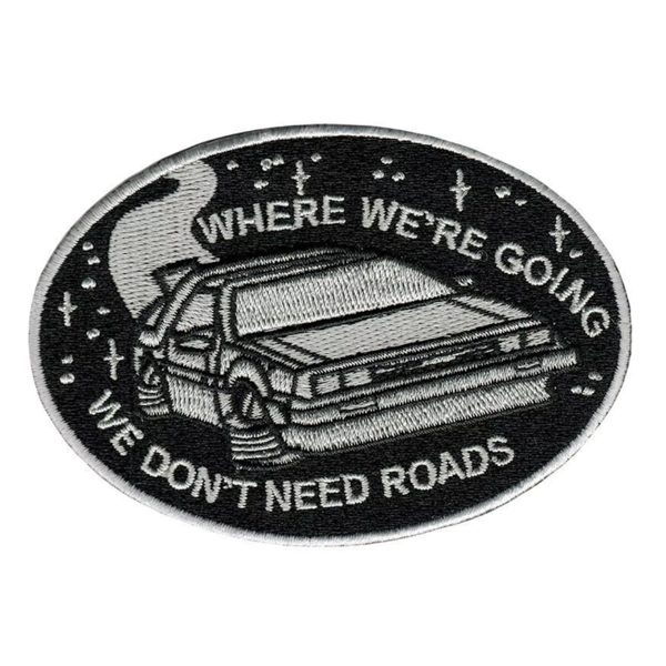 PATCH "WHERE WE'RE GOING WE DON'T NEED ROADS" DELOREAN - LA BARBUDA