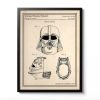 AFFICHE BREVET STAR WARS CASQUE DARTH VADER - ATELIER MALHCO