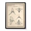 AFFICHE BREVET STAR WARS NAVETTE LAMBDA - ATELIER MALHCO