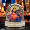 BOULE A NEIGE IMPRIMEE JESUS CHRIST JAI VU LA VIERGE 03