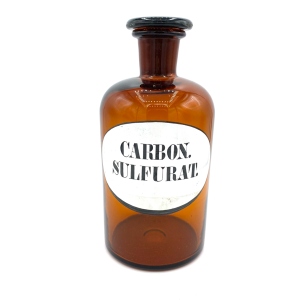 FLACON D'APOTHICAIRE "CARBON. SULFURAT. " - A0020