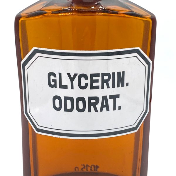 FLACON D'APOTHICAIRE GLYCERIN. ODORAT. - A0018